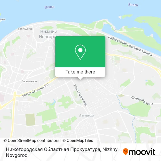 Нижегородская Областная Прокуратура map
