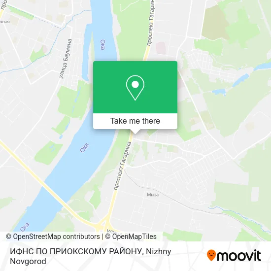 ИФНС ПО ПРИОКСКОМУ РАЙОНУ map