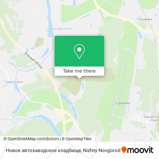 Новое автозаводское кладбище map