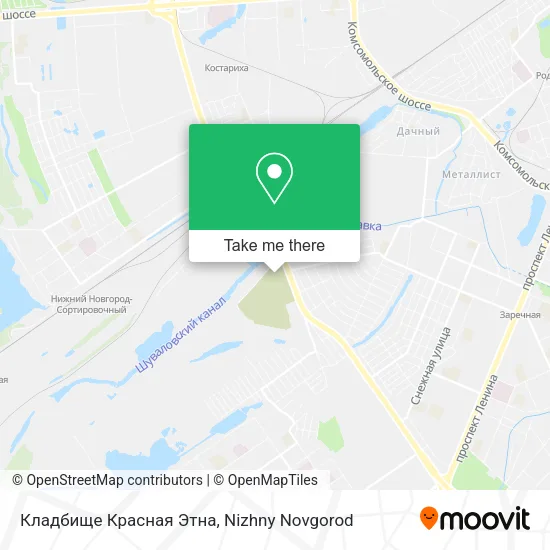 Кладбище  Красная Этна map