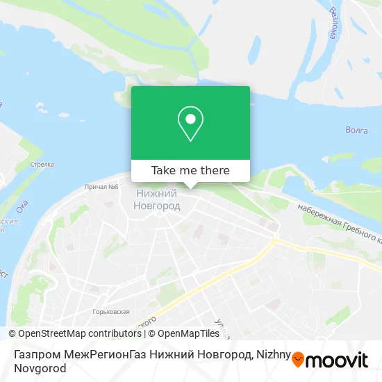 Газпром МежРегионГаз Нижний Новгород map