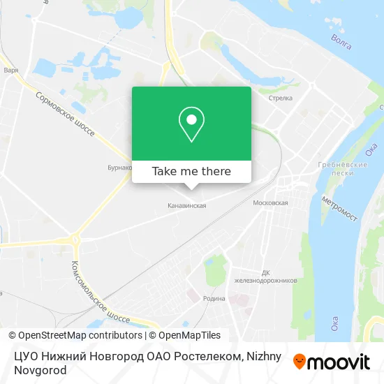 ЦУО Нижний Новгород ОАО Ростелеком map