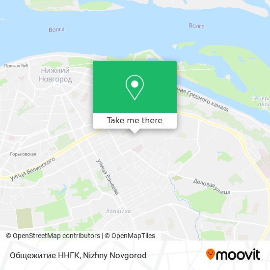 Общежитие ННГК map