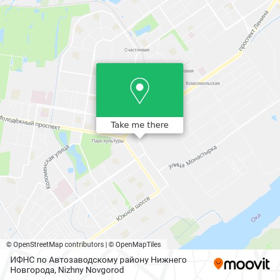 ИФНС по Автозаводскому району Нижнего Новгорода map