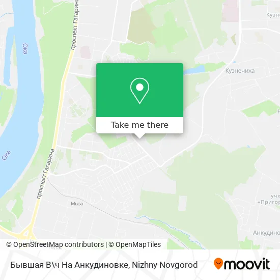Бывшая В\ч На Анкудиновке map