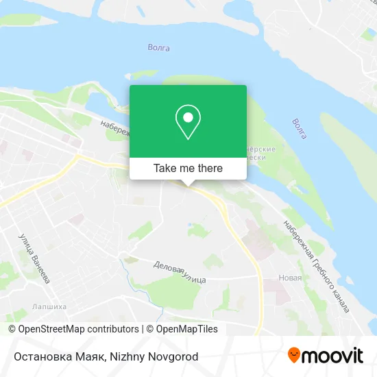Остановка  Маяк map