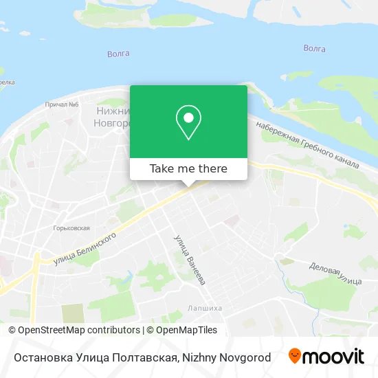 Остановка  Улица Полтавская map