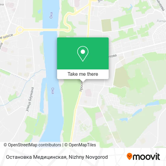 Остановка  Медицинская map