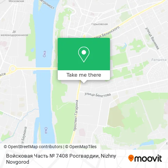 Войсковая Часть № 7408 Росгвардии map