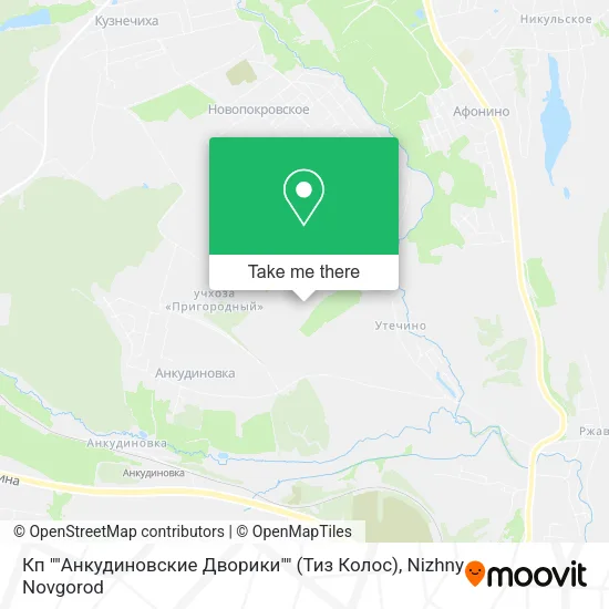 Кп ""Анкудиновские Дворики"" (Тиз Колос) map