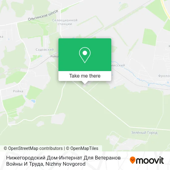 Нижегородский Дом-Интернат Для Ветеранов Войны И Труда map