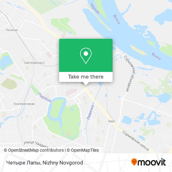 Четыре Лапы map