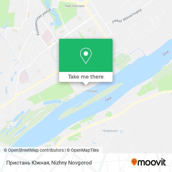 Пристань Южная map
