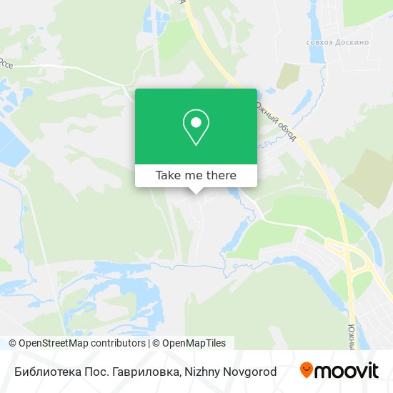 Библиотека Пос. Гавриловка map