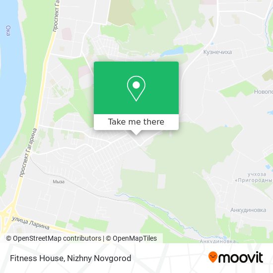 Fitness House map