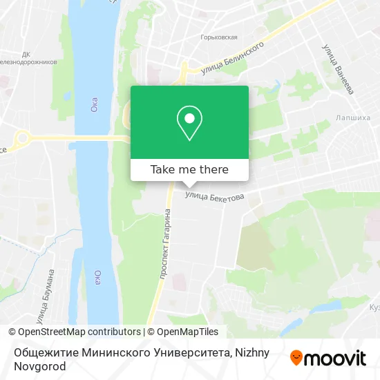 Общежитие Мининского Университета map