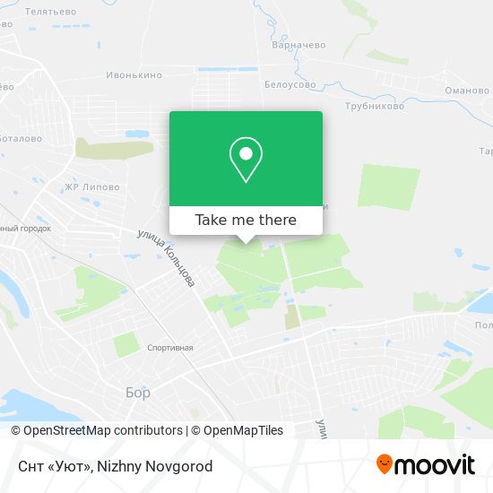 Снт «Уют» map