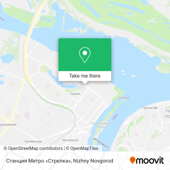 Станция Метро «Стрелка» map