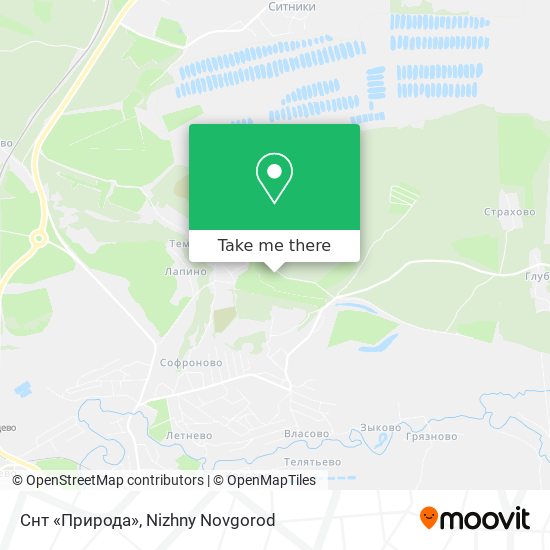 Снт «Природа» map