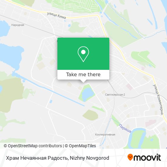 Храм Нечаянная Радость map