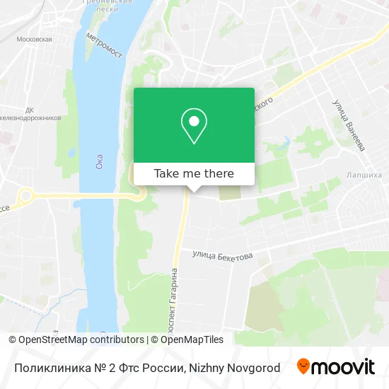 Поликлиника № 2 Фтс России map
