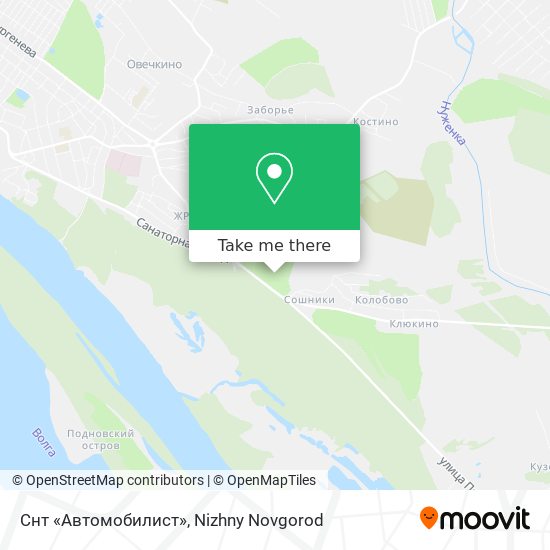 Снт «Автомобилист» map