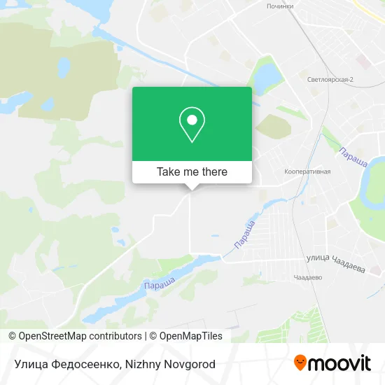 Улица Федосеенко map