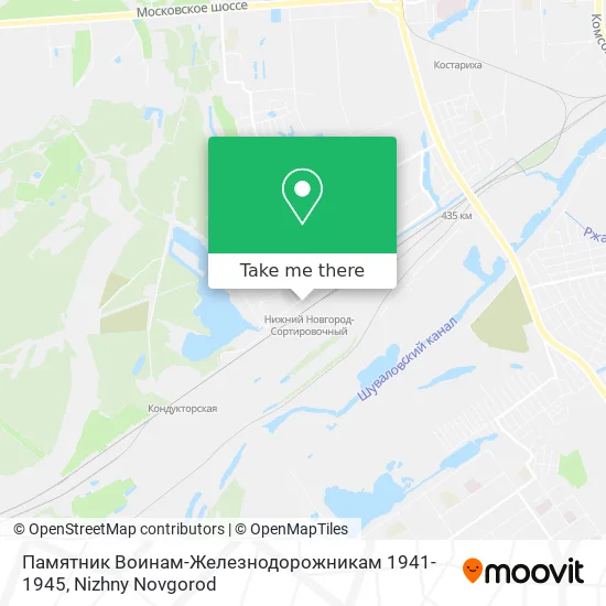 Памятник Воинам-Железнодорожникам 1941-1945 map