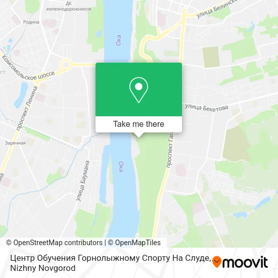 Центр Обучения Горнолыжному Спорту На Слуде map