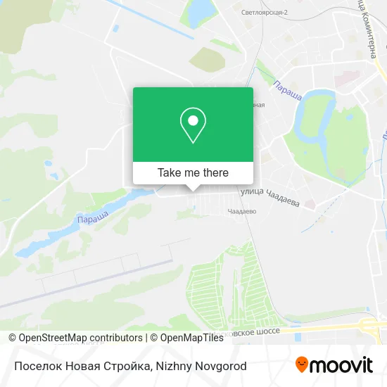 Поселок Новая Стройка map