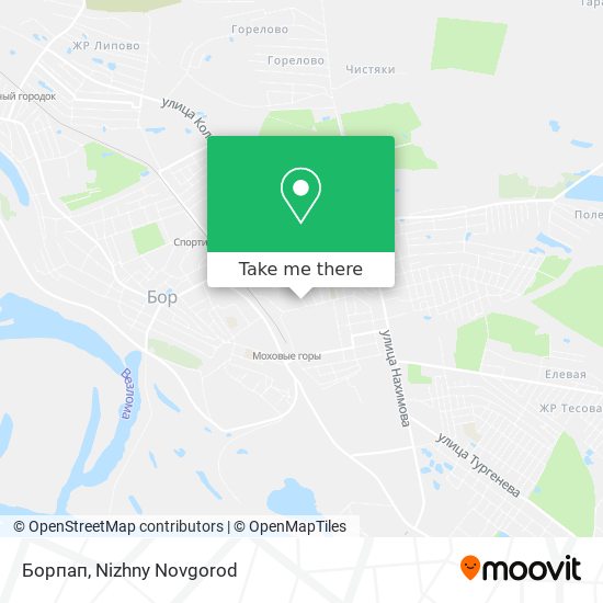 Борпап map