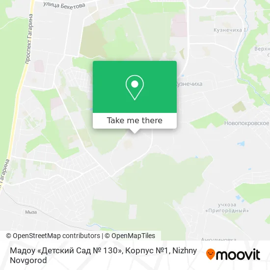 Мадоу «Детский Сад № 130», Корпус №1 map