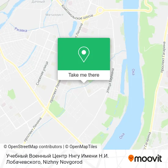 Учебный Военный Центр Ннгу Имени Н.И. Лобачевского map