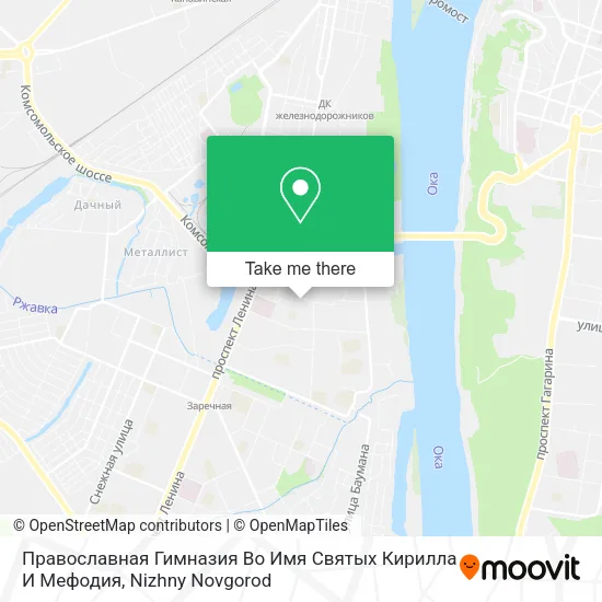 Православная Гимназия Во Имя Святых Кирилла И Мефодия map