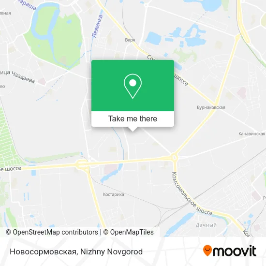 Новосормовская map