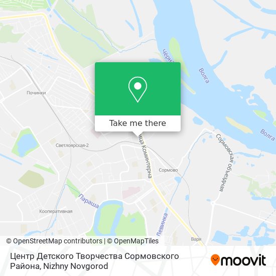 Центр Детского Творчества Сормовского Района map