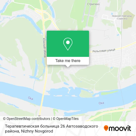 Терапевтическая больница 26 Автозаводского района map