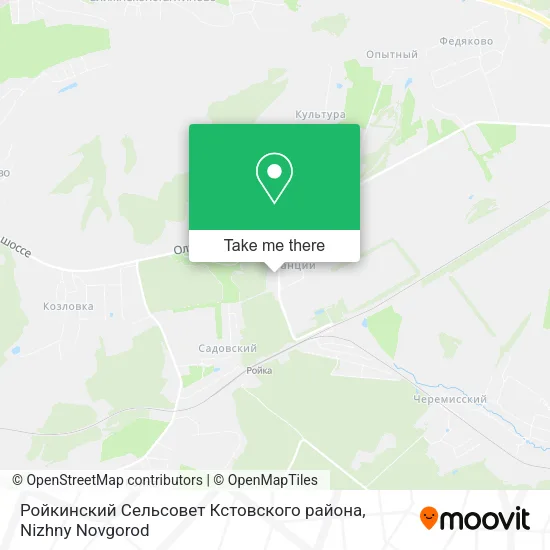 Ройкинский Сельсовет Кстовского района map