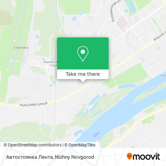 Автостоянка Лента map