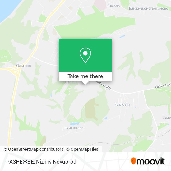 РАЗНЕЖЬЕ map
