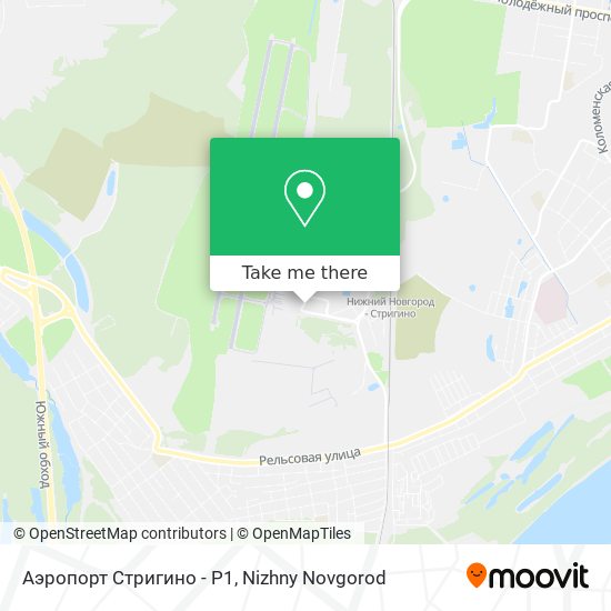 Аэропорт Стригино - P1 map