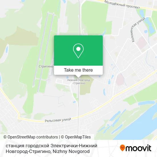 станция городской Электрички-Нижний Новгород-Стригино map