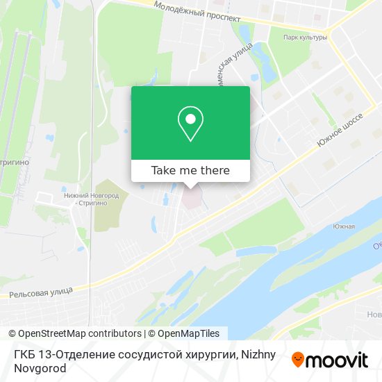 ГКБ 13-Отделение сосудистой хирургии map