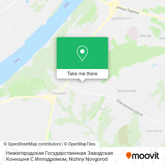 Нижегородская Государственная Заводская Конюшня С Ипподромом map