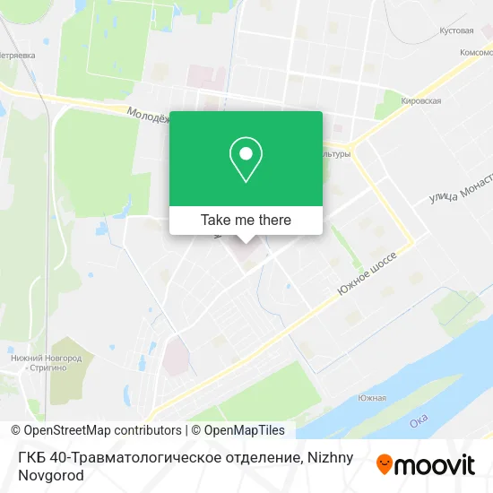 ГКБ 40-Травматологическое отделение map