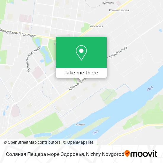Соляная Пещера море Здоровья map