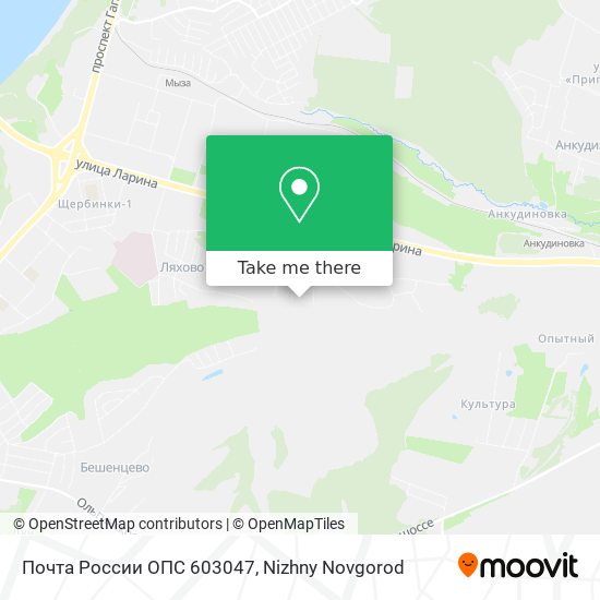 Почта России ОПС 603047 map