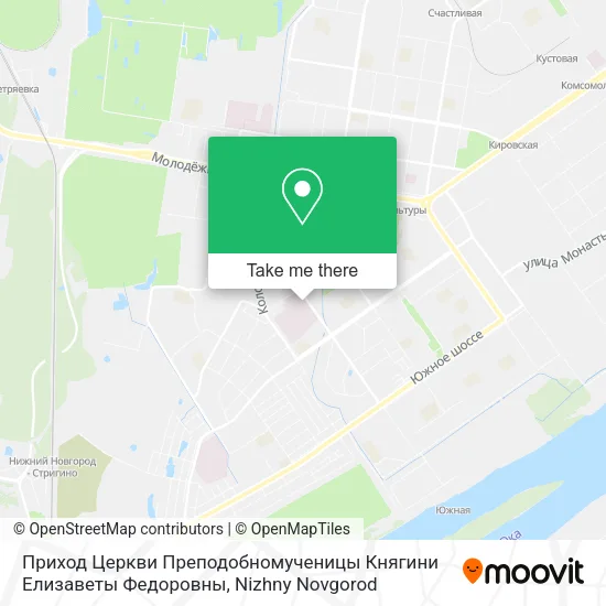Приход Церкви Преподобномученицы Княгини Елизаветы Федоровны map