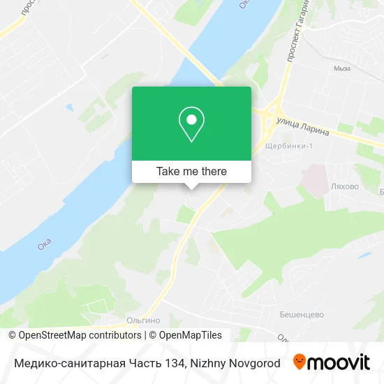 Медико-санитарная Часть 134 map