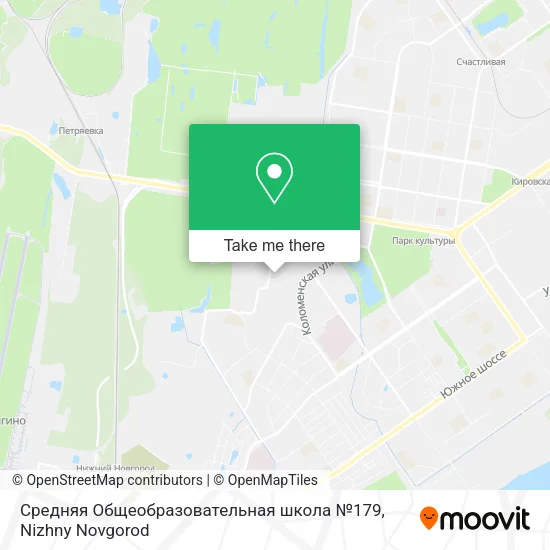 Средняя Общеобразовательная школа №179 map